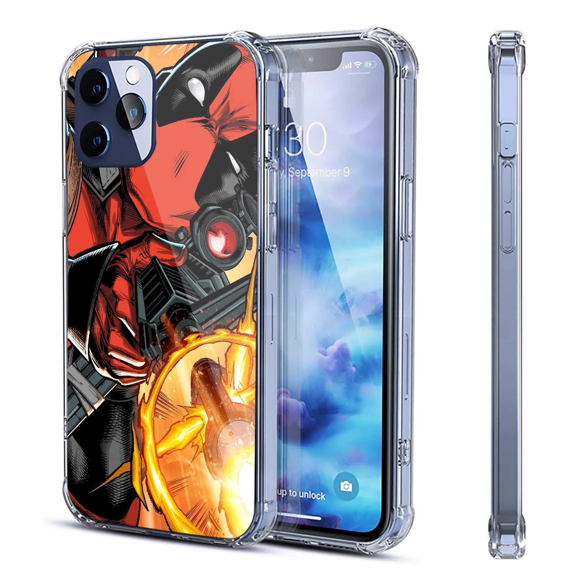 （画像用） Deadpool デッドプール 【iPhone 12シリーズ対応】透明スマホケース（クリアソフトケース）